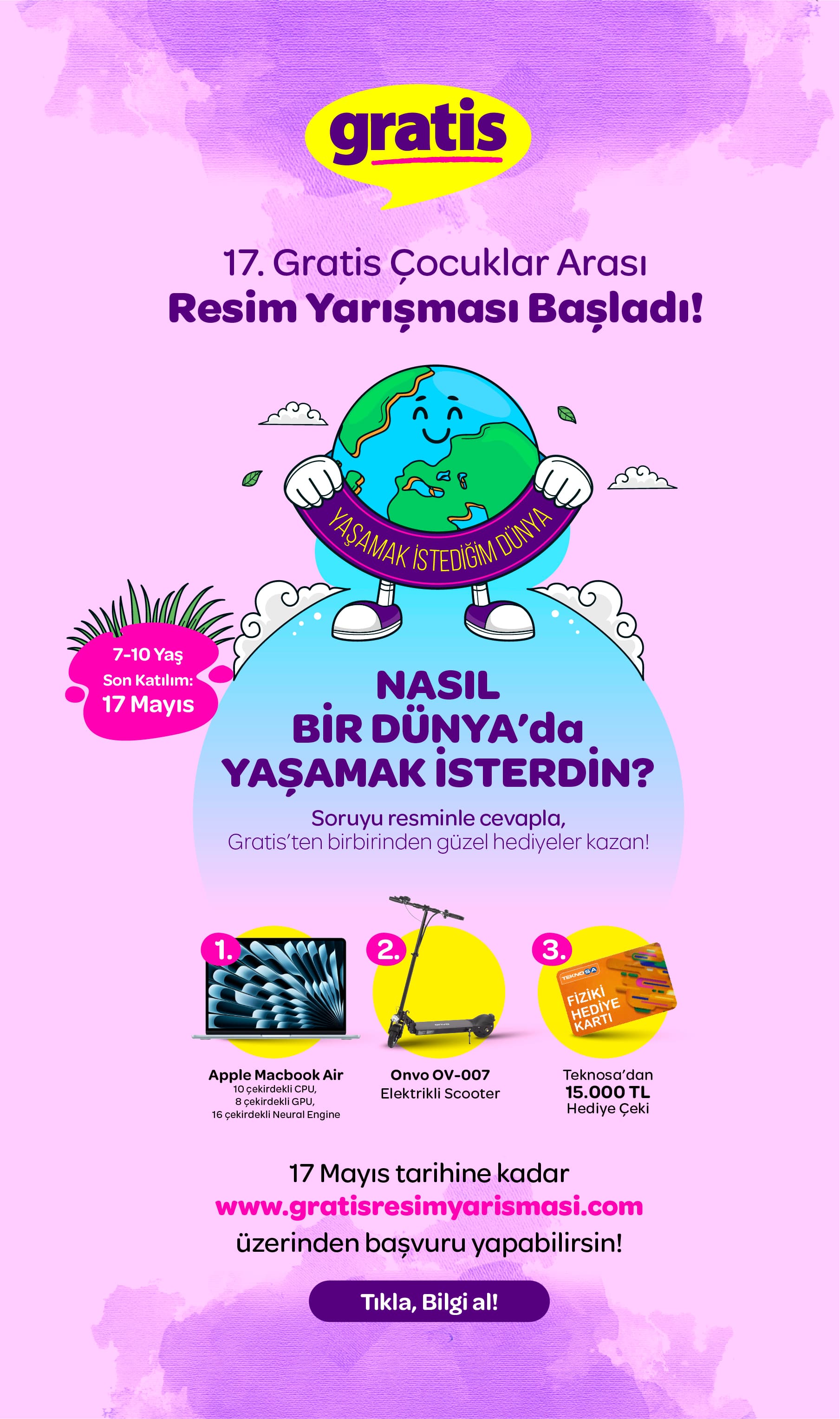 Gratis resim yarışması afişi