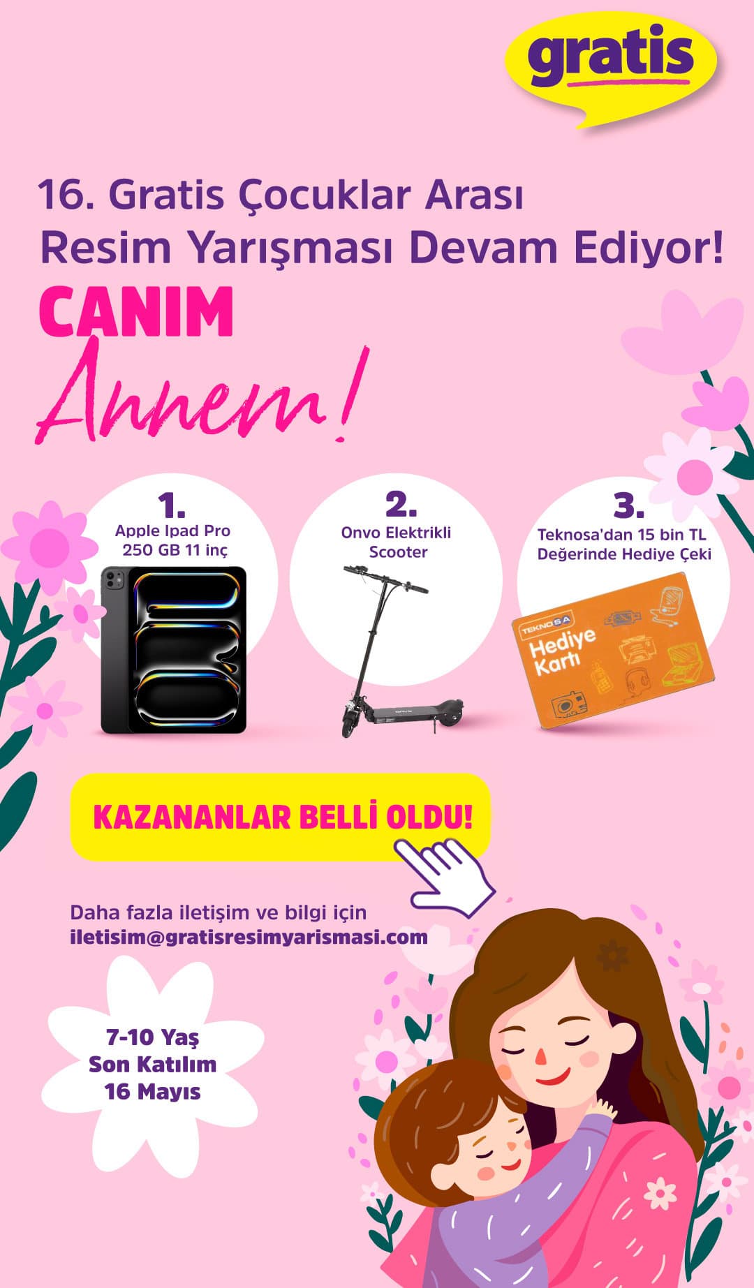 Gratis resim yarışması afişi